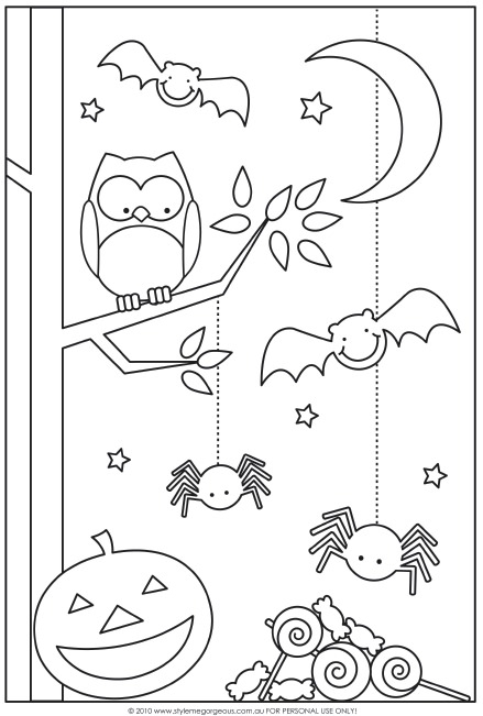 9 Halloween Color Pages To Print Tip Junkie