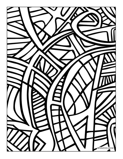 Abstract Art Coloring Pages Printable Shinzoo Abstract Art Coloring Pages Printable Shinzoo