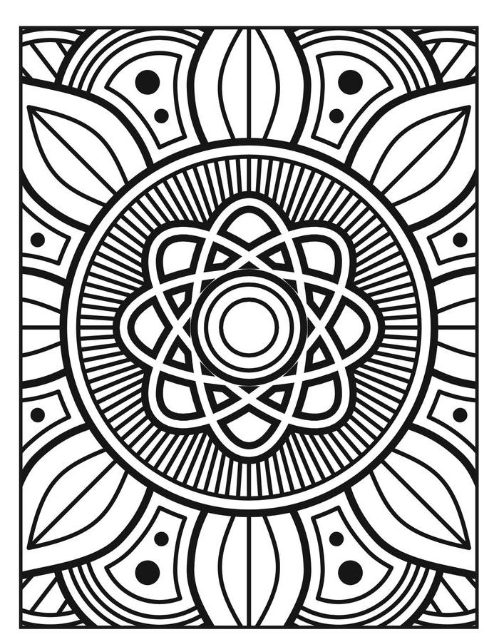 Abstract Coloring Pages Free Printable PDF 