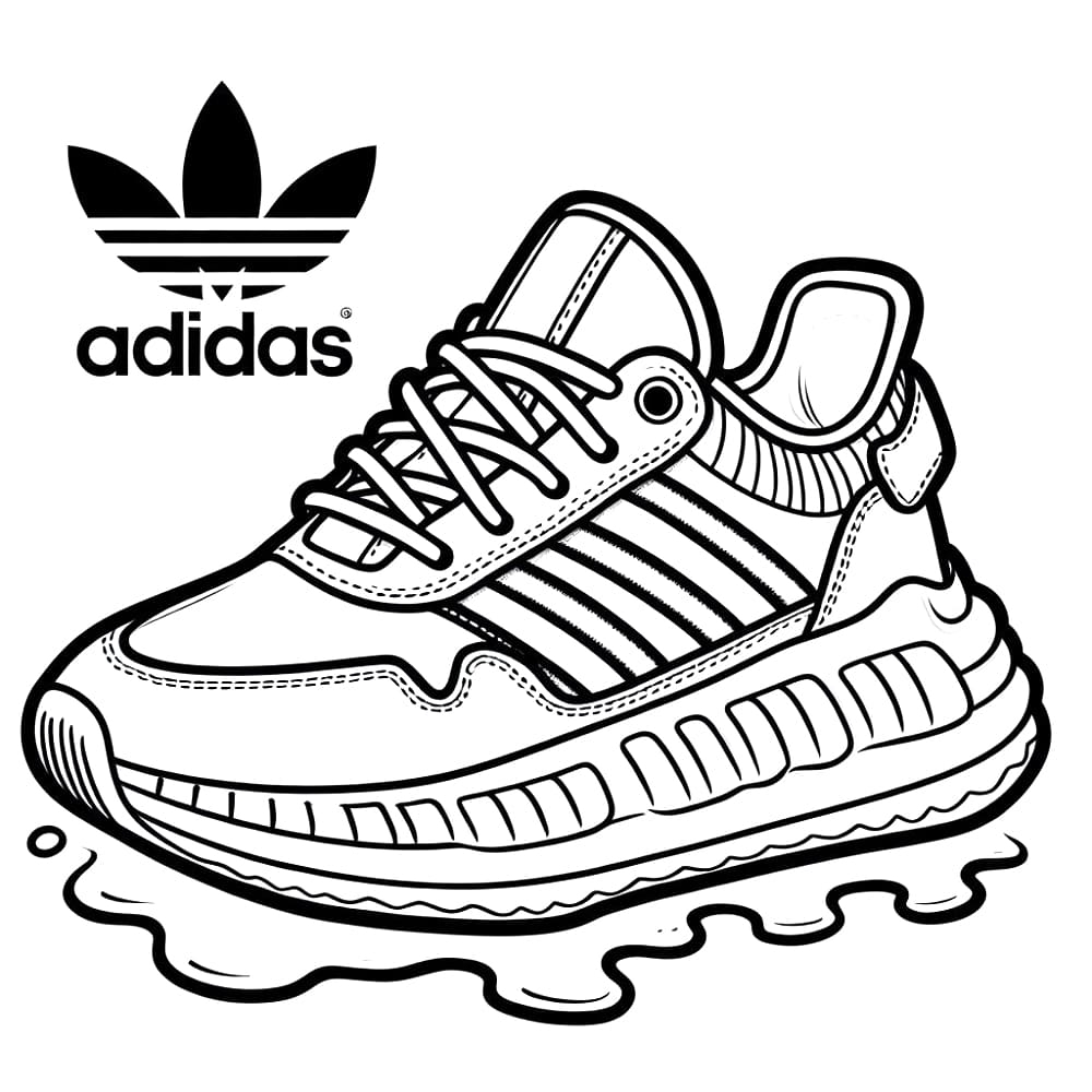 Adidas Shoe Coloring Page Download Print Or Color Online For Free Adidas Shoe Coloring Page Download Print Or Color Online For Free