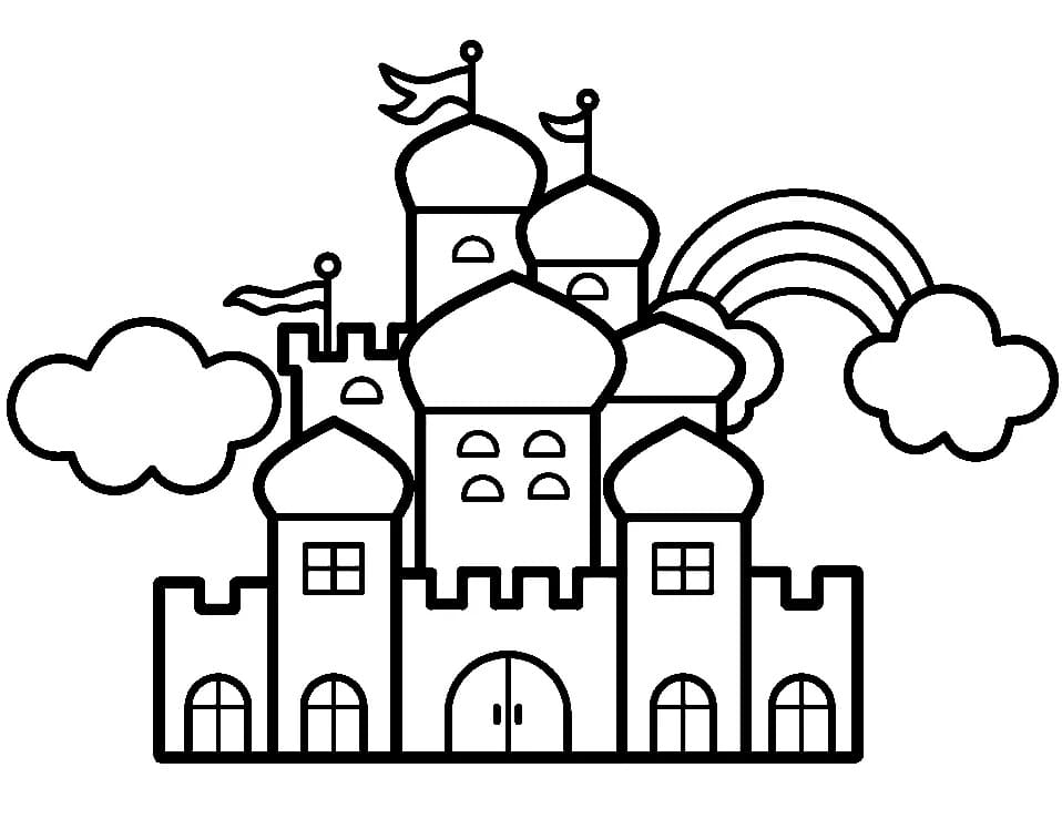 Adorable Castle Coloring Page Download Print Or Color Online For Free