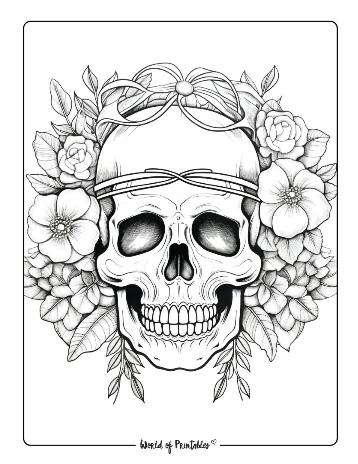 Adult Skull Coloring Pages