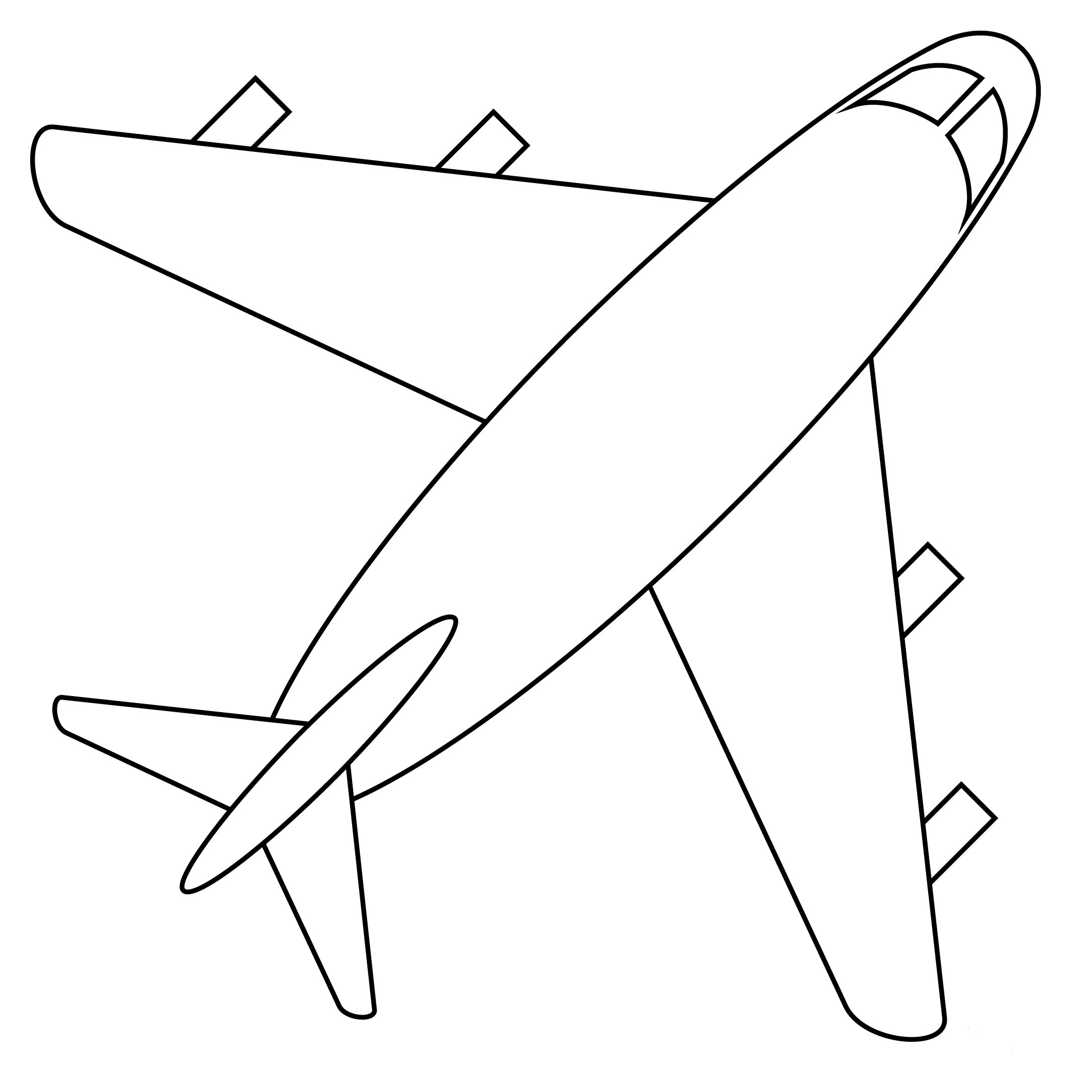 Airplane Coloring Page ColouringPages