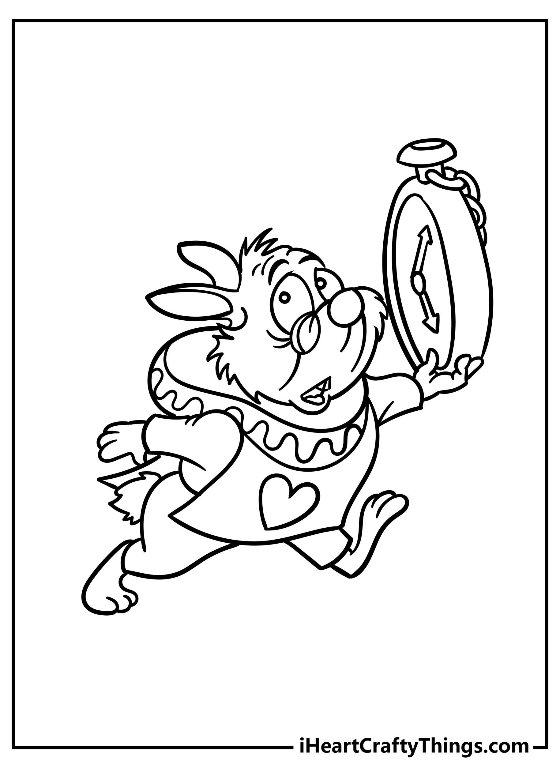 alice in wonderland color pages