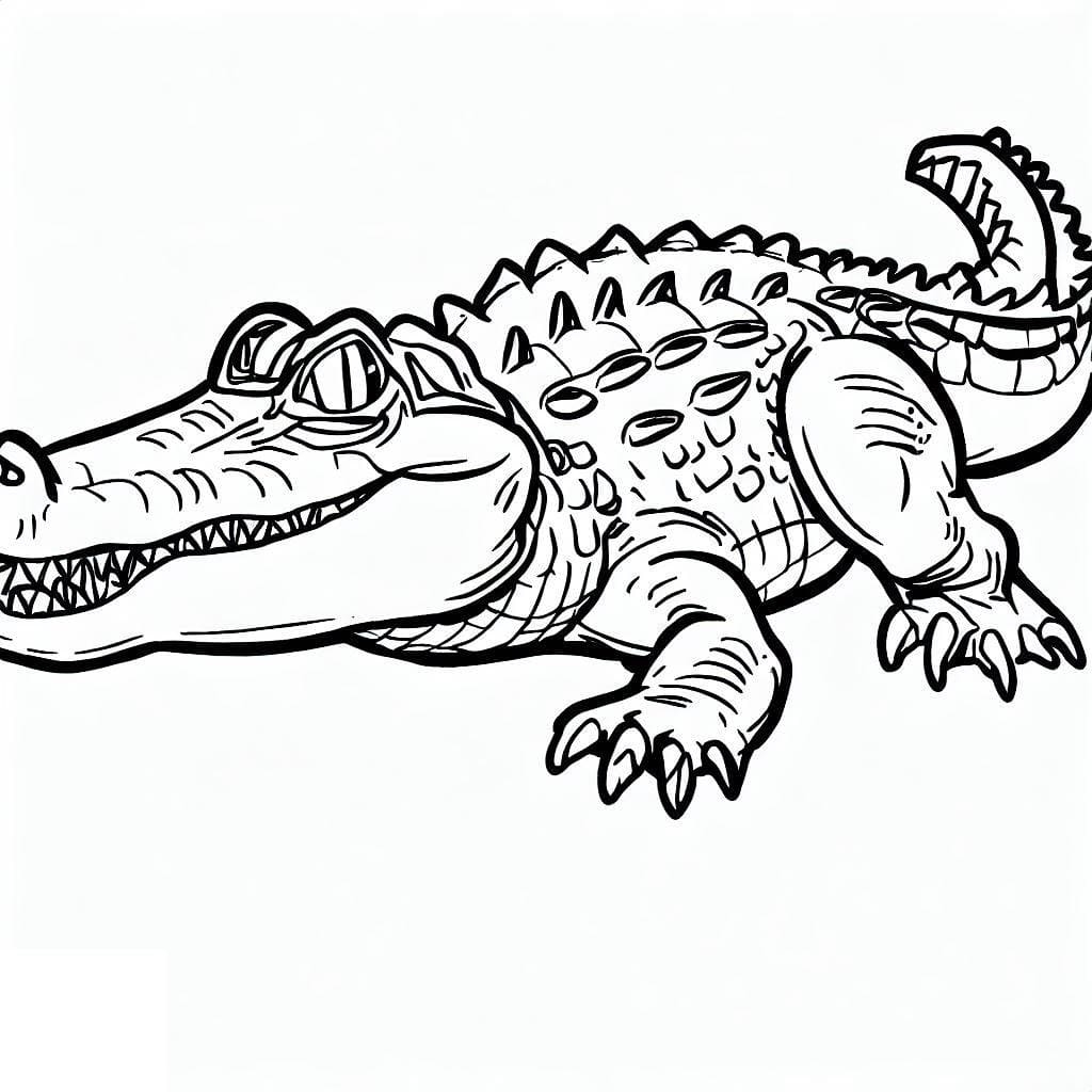 Alligator Coloring Pages ColoringLib