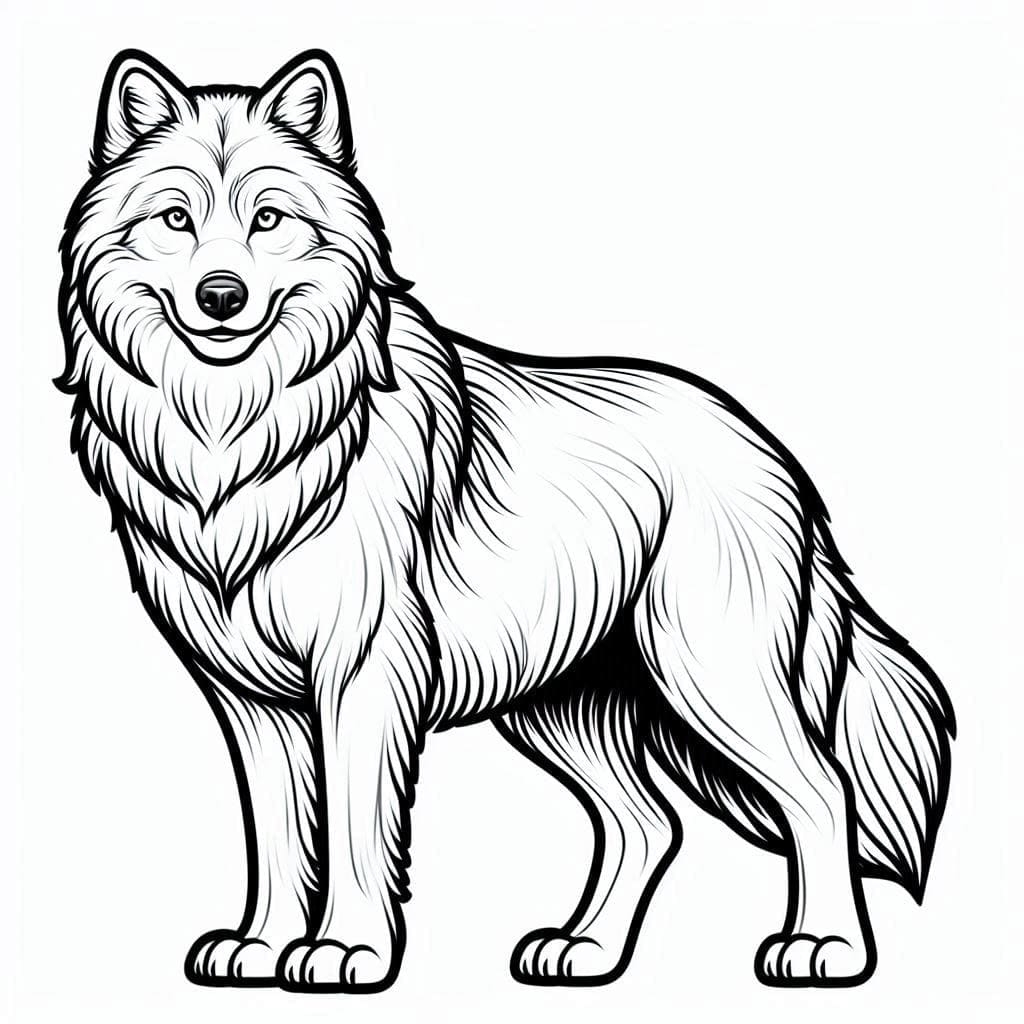 wolf coloring page wolf coloring page