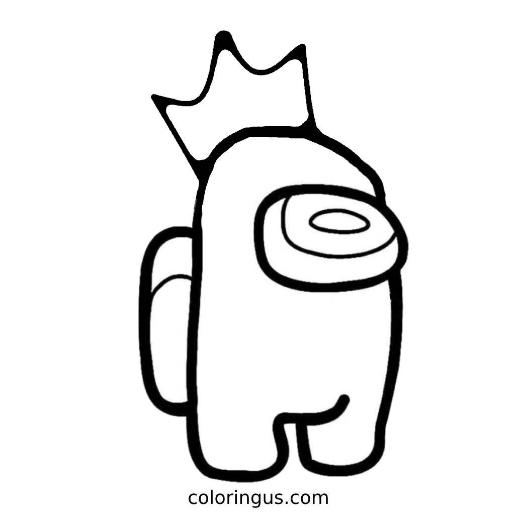 Among Us Coloring Pages Free Printable PDF