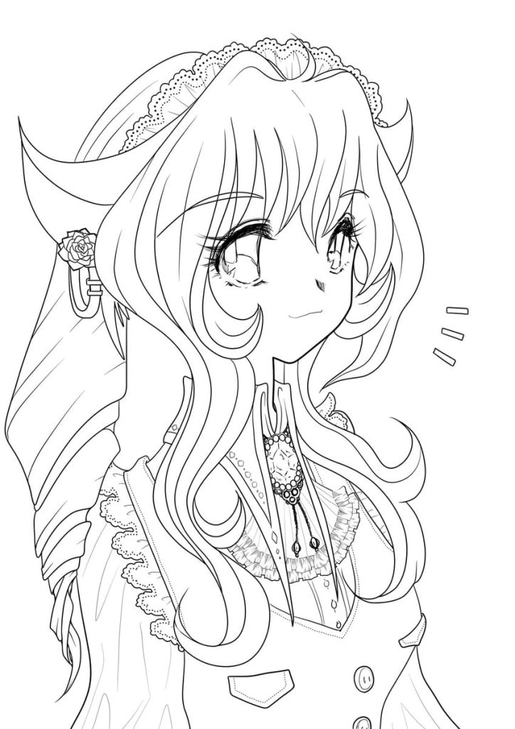 Anime Coloring Page Aniyuki