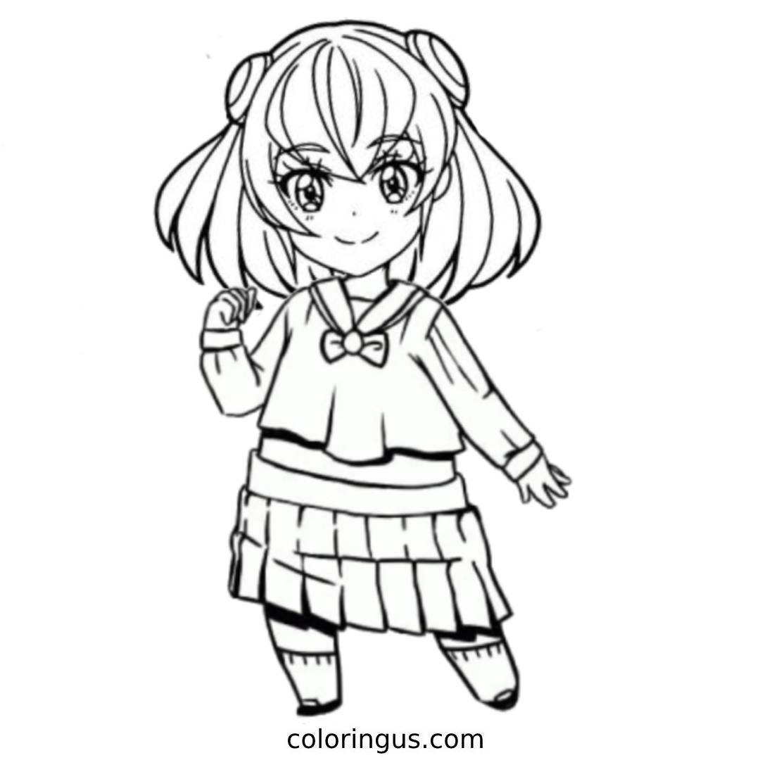 Anime Coloring Pages Free Printable PDF Anime Coloring Pages Free Printable PDF