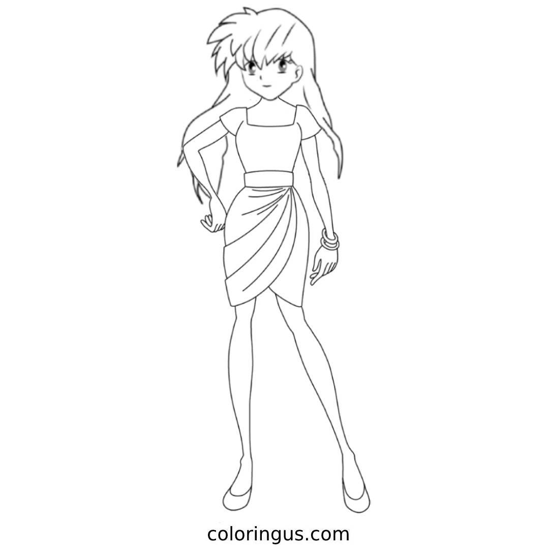 Anime Coloring Pages Free Printable PDF Anime Coloring Pages Free Printable PDF