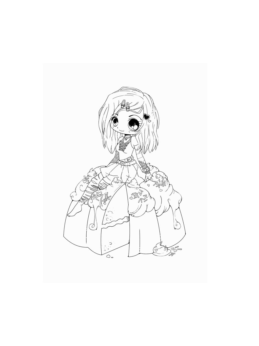 Anime Girl Coloring Pages Anime Girl Coloring Pages