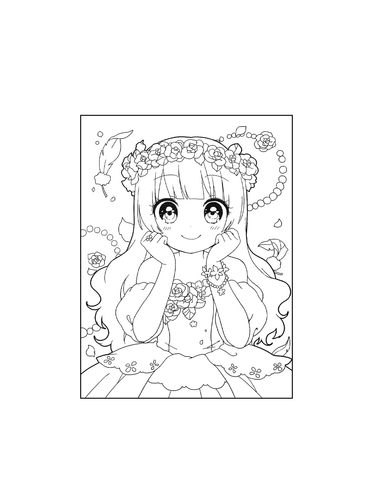 Anime Girl Coloring Pages