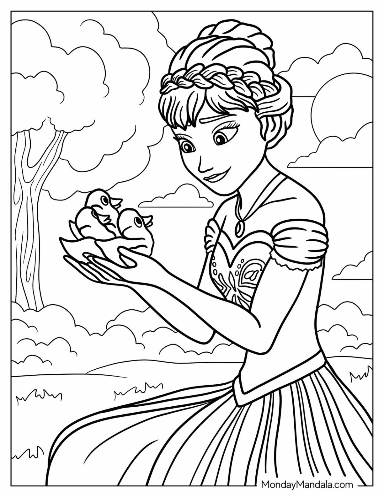 anna frozen coloring pages