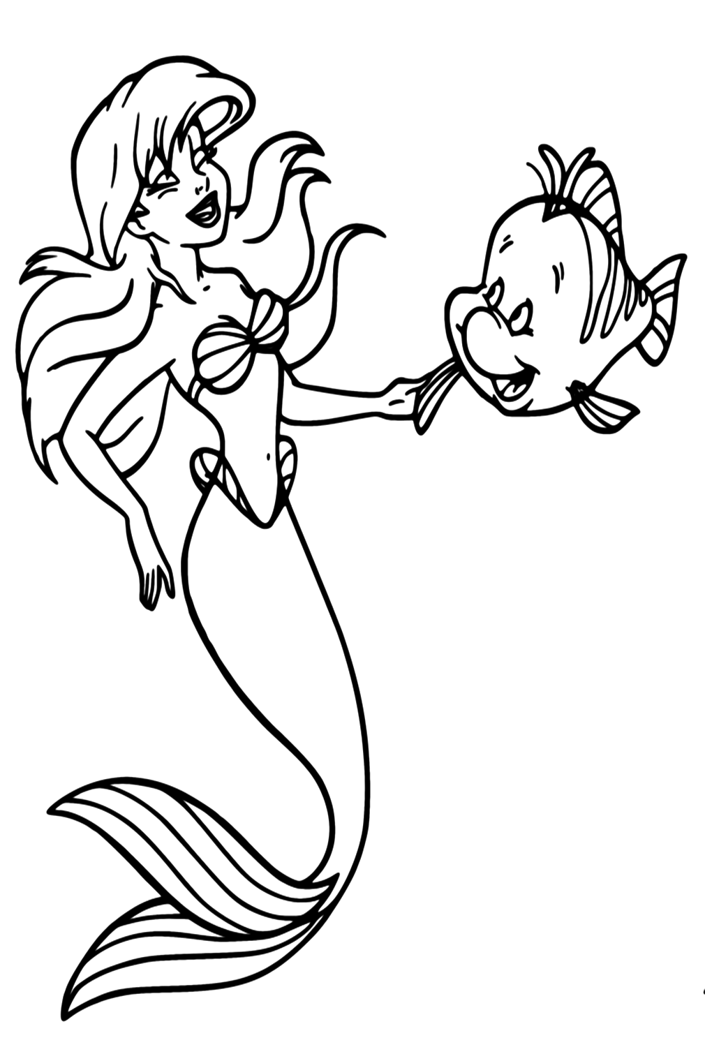 Ariel Coloring Page Ariel Coloring Pages Coloring Pages For Kids 