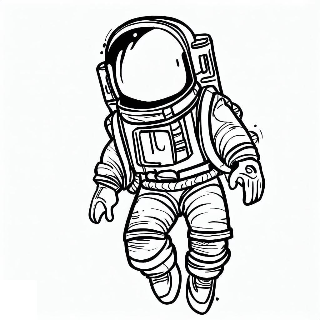 Astronaut Coloring Pages ColoringLib