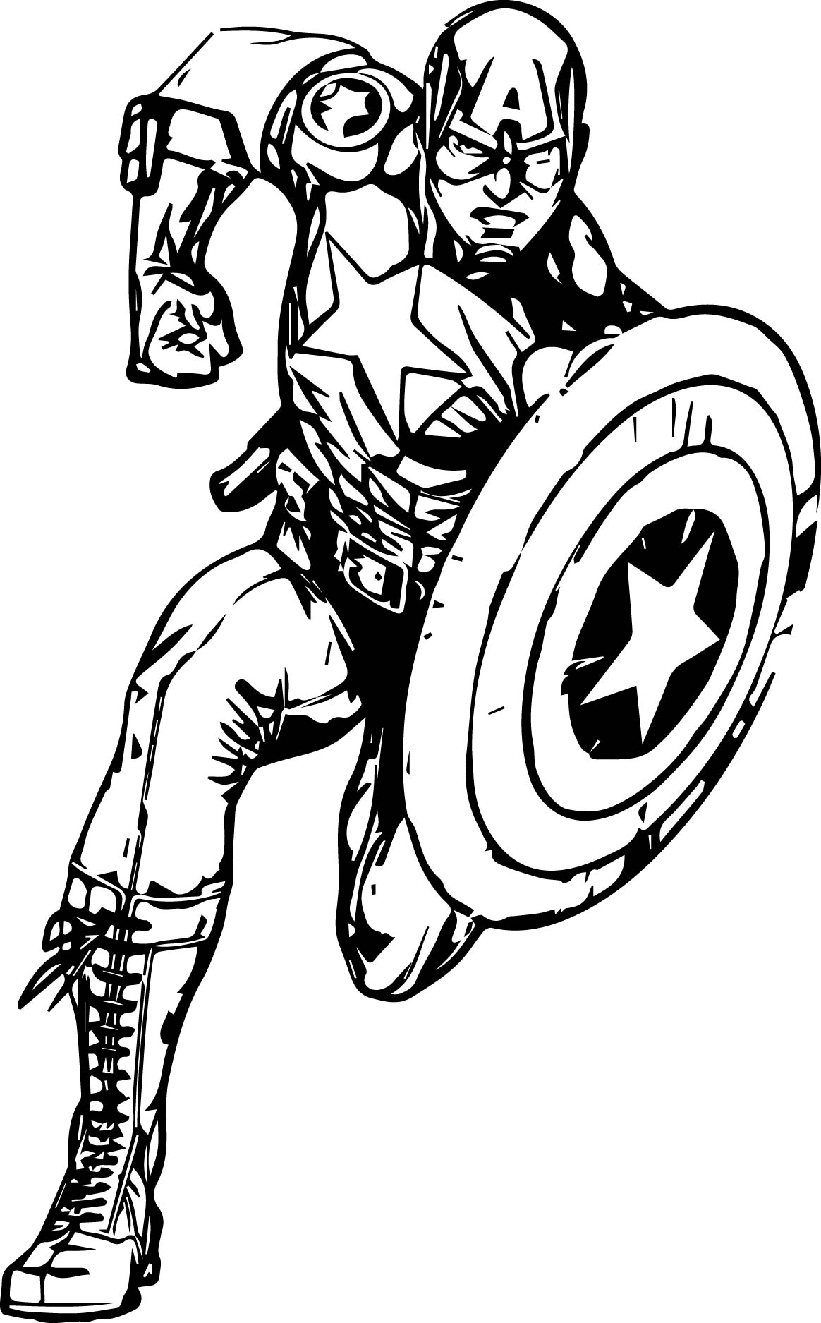 Avengers Captain America Coloring Pages Wecoloringpage Avengers Captain America Coloring Pages Wecoloringpage