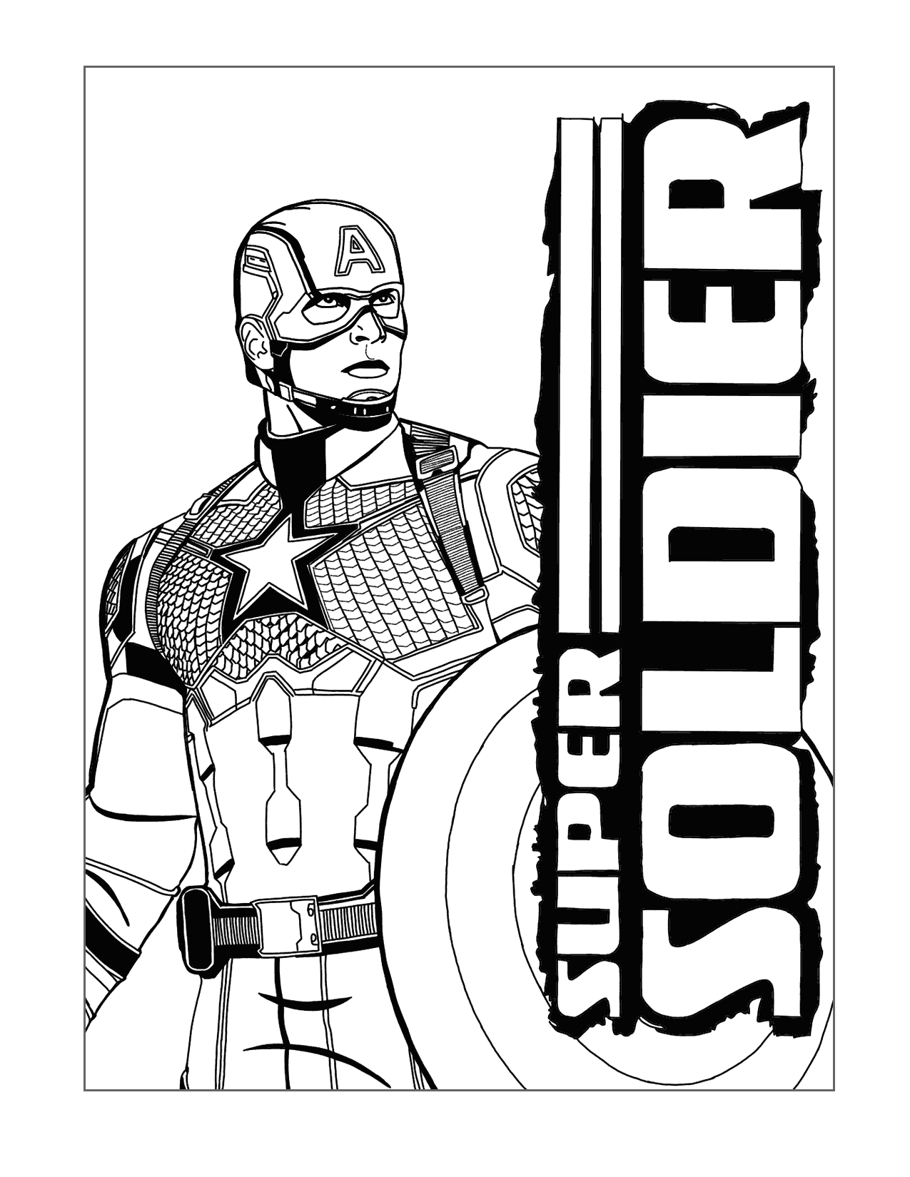 Avengers Coloring Pages Captain America 2025 Avengers Coloring Pages Captain America 2025