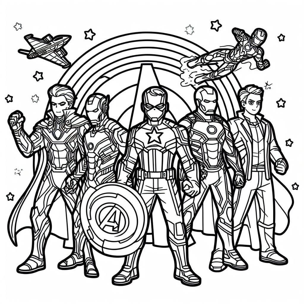 Avengers Image Coloring Page Download Print Or Color Online For Free