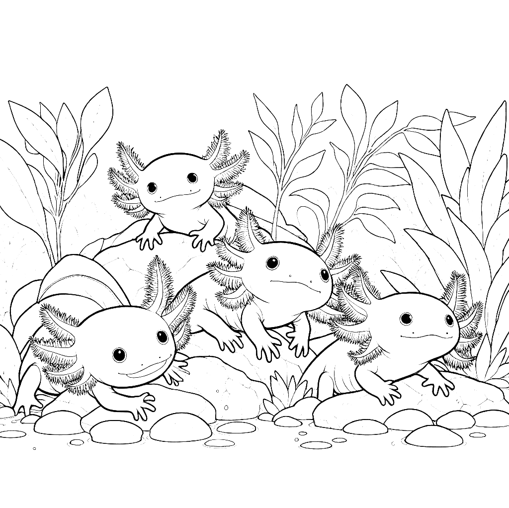 axolotl coloring pages axolotl coloring pages