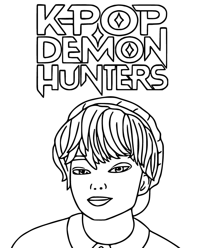 Baby Saja KPop Demon Hunters Coloring Page