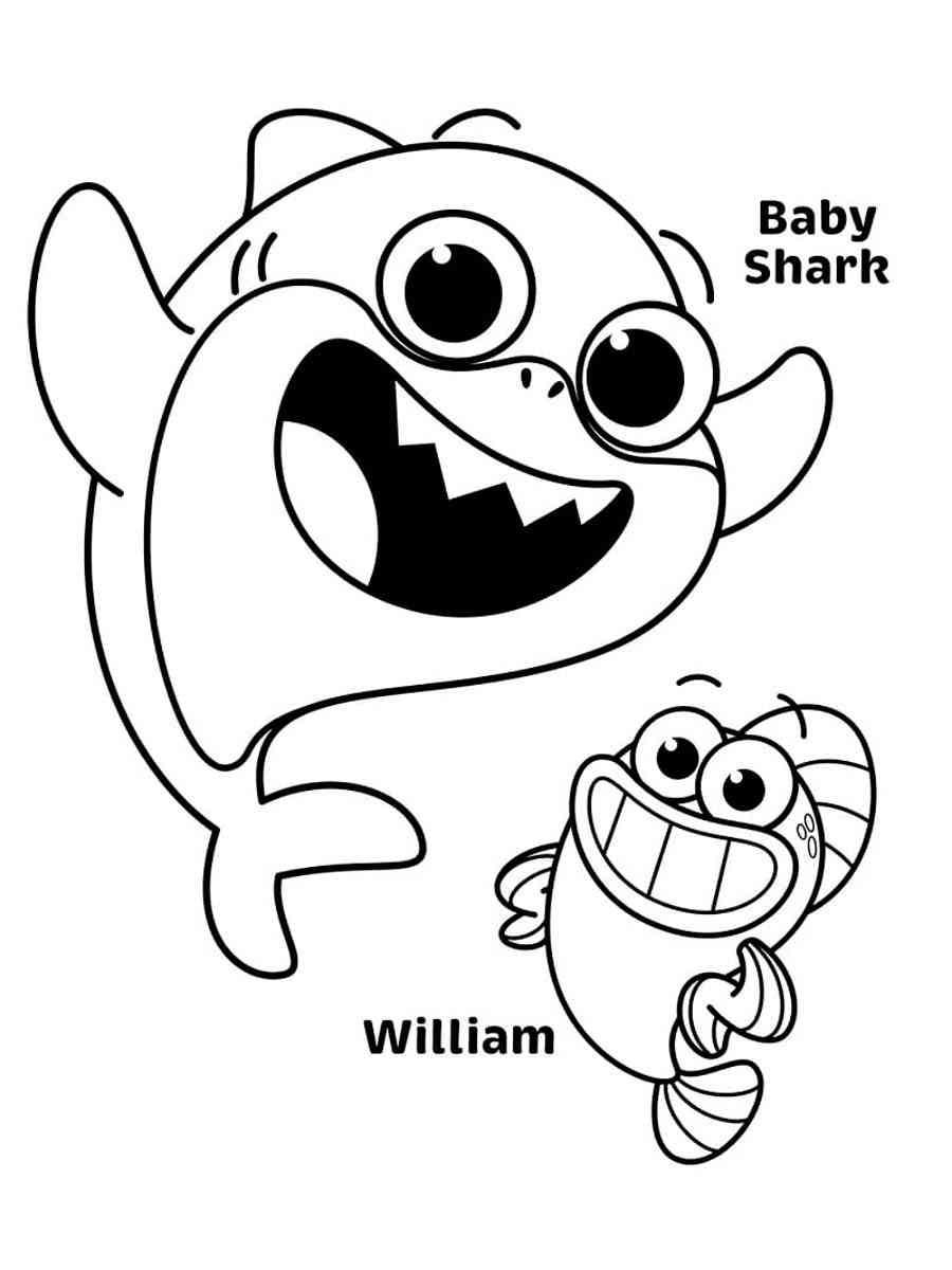 Baby Shark Coloring Pages Baby Shark Coloring Pages