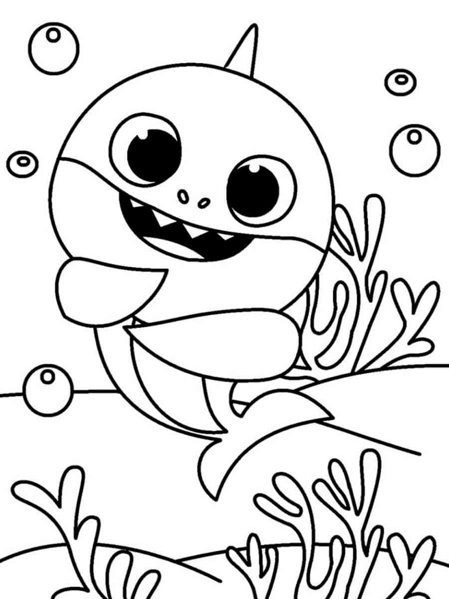 Baby Shark Coloring Pages Baby Shark Coloring Pages
