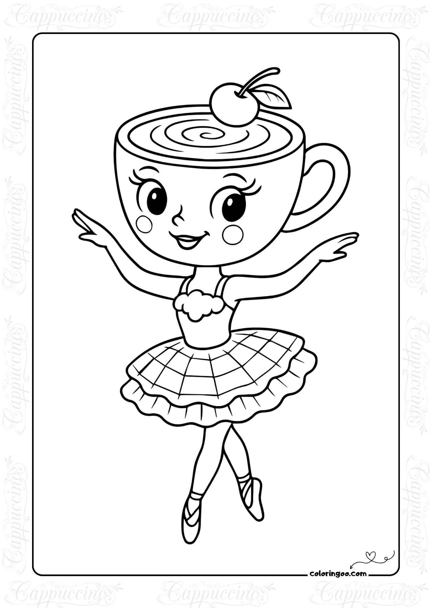 ballerina coloring page