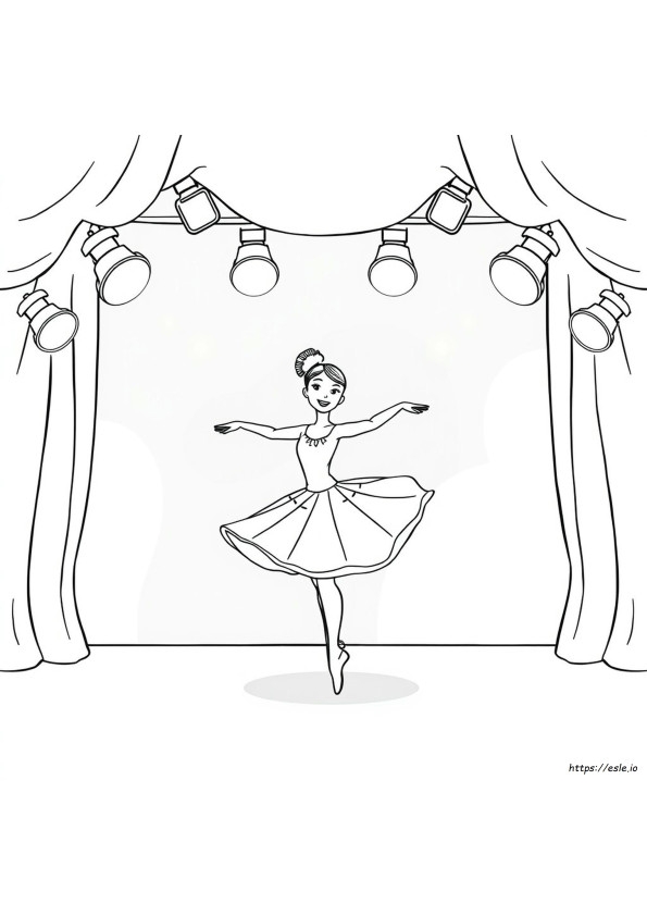 Ballerina Coloring Book Pages
