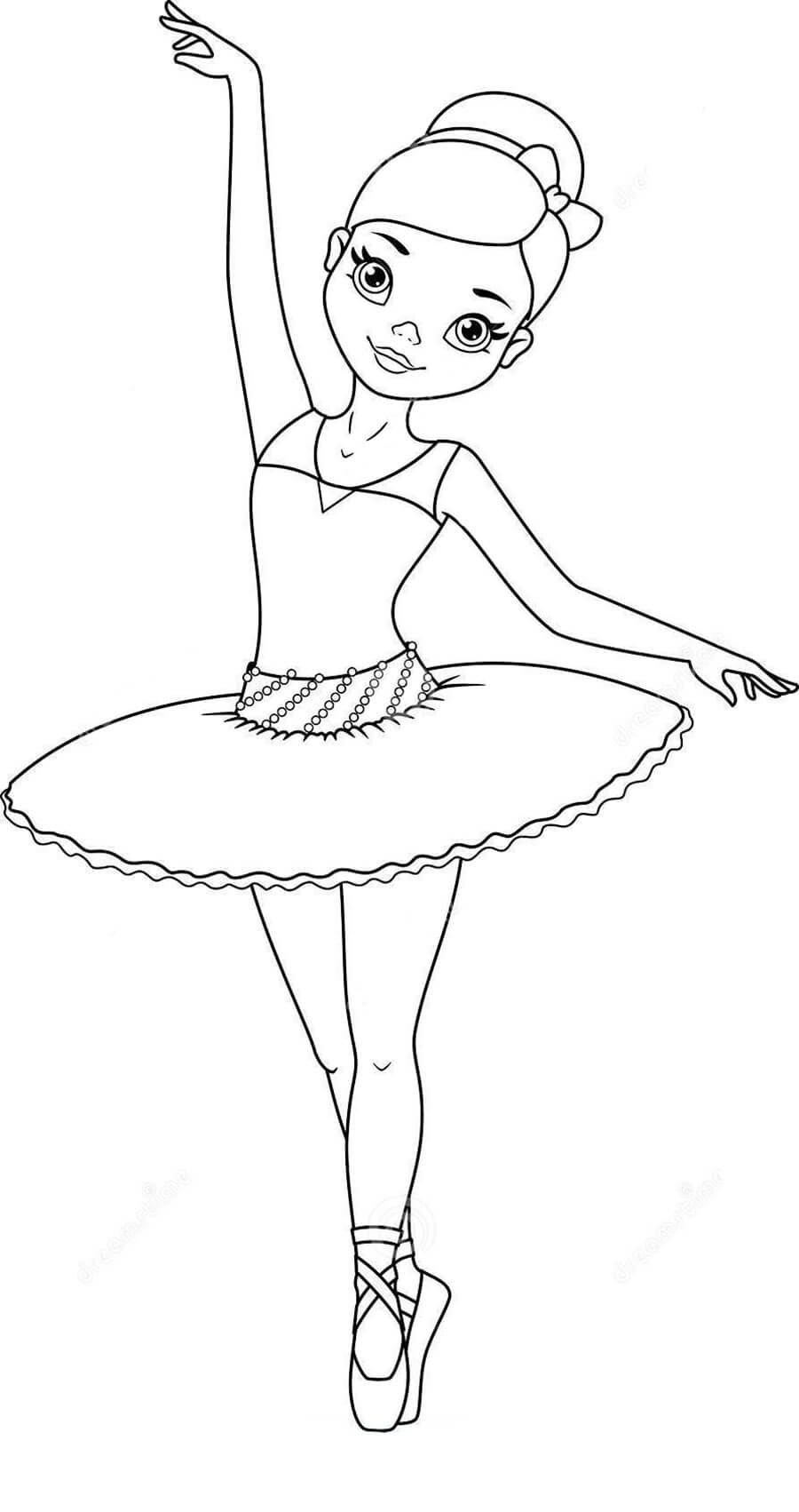 Ballerina Coloring Page Ballerina Coloring Page