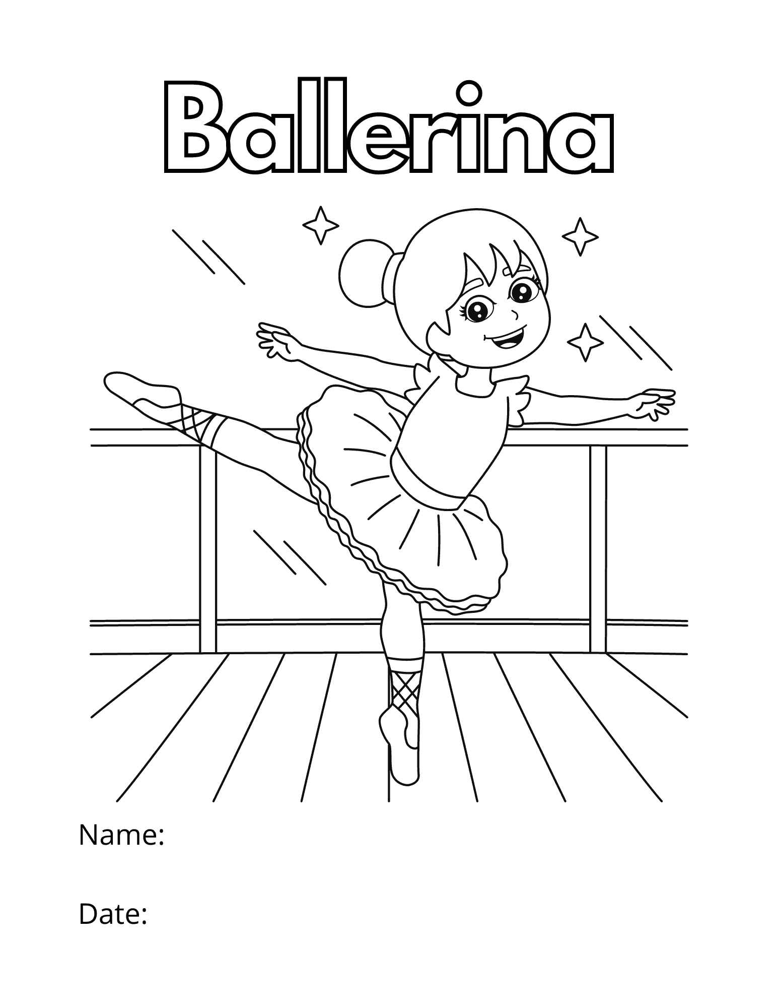 Ballerina Coloring Pages Mama 39 s Must Haves