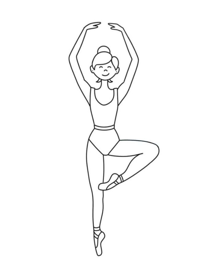 Ballet Dance Coloring Pages Free Printable PDF