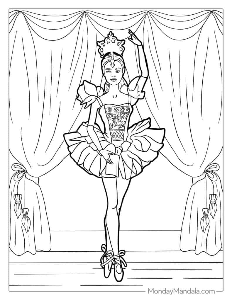 Barbie Coloring Pages Pdf Free Free Infoupdate
