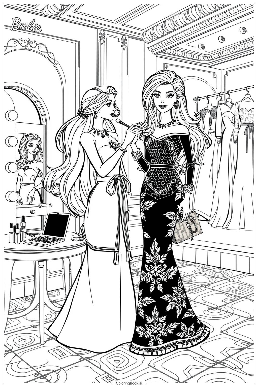 Barbie Coloring Pages Printable Pdf Infoupdate