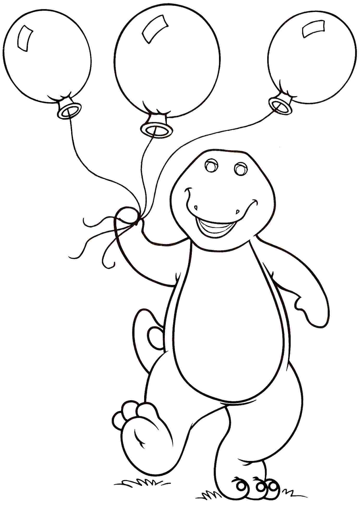barney coloring pages barney coloring pages
