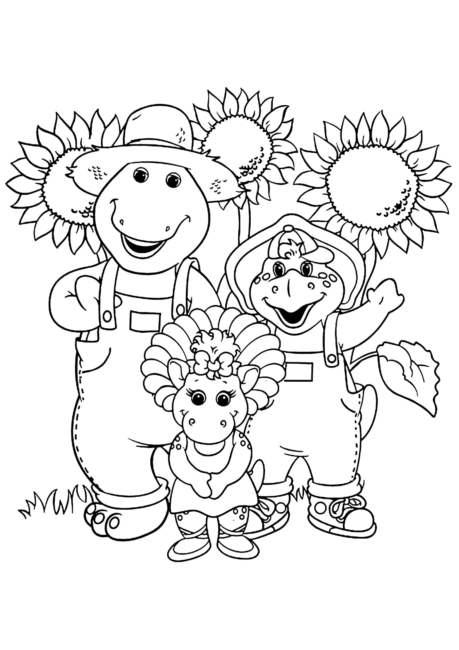 Barney The Dinosaur 39 s Family Barney Coloring Pages Barney The Dinosaur 39 s Family Barney Coloring Pages