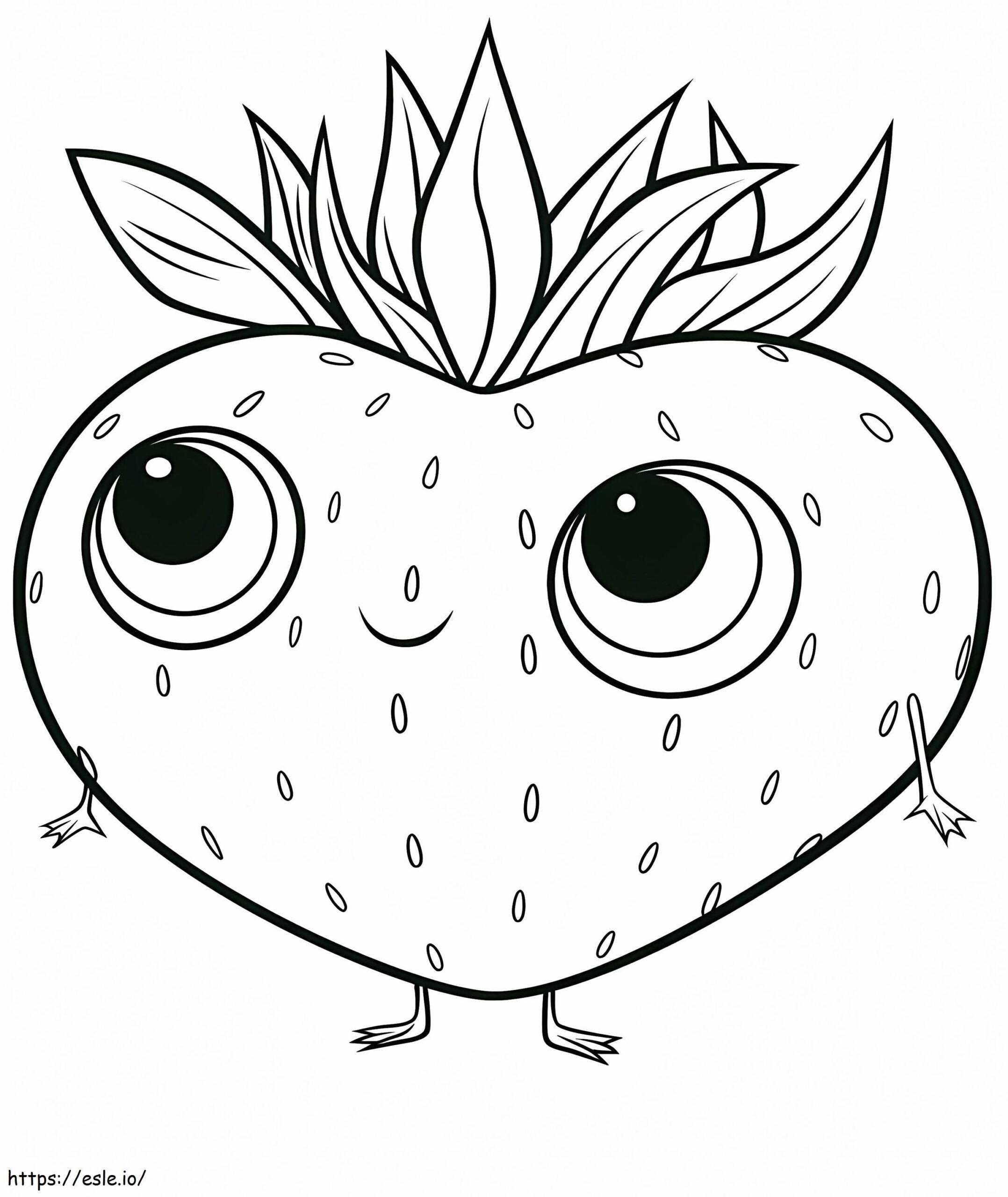 strawberry coloring page