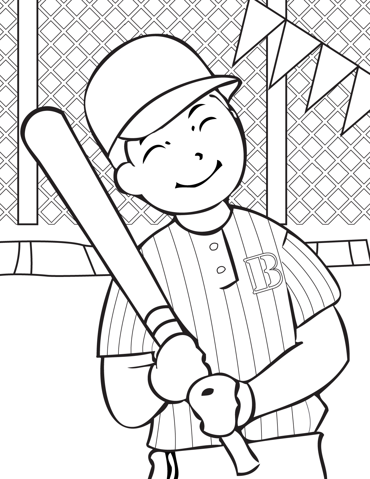 Baseball Coloring Pages 15 Coloring Kids