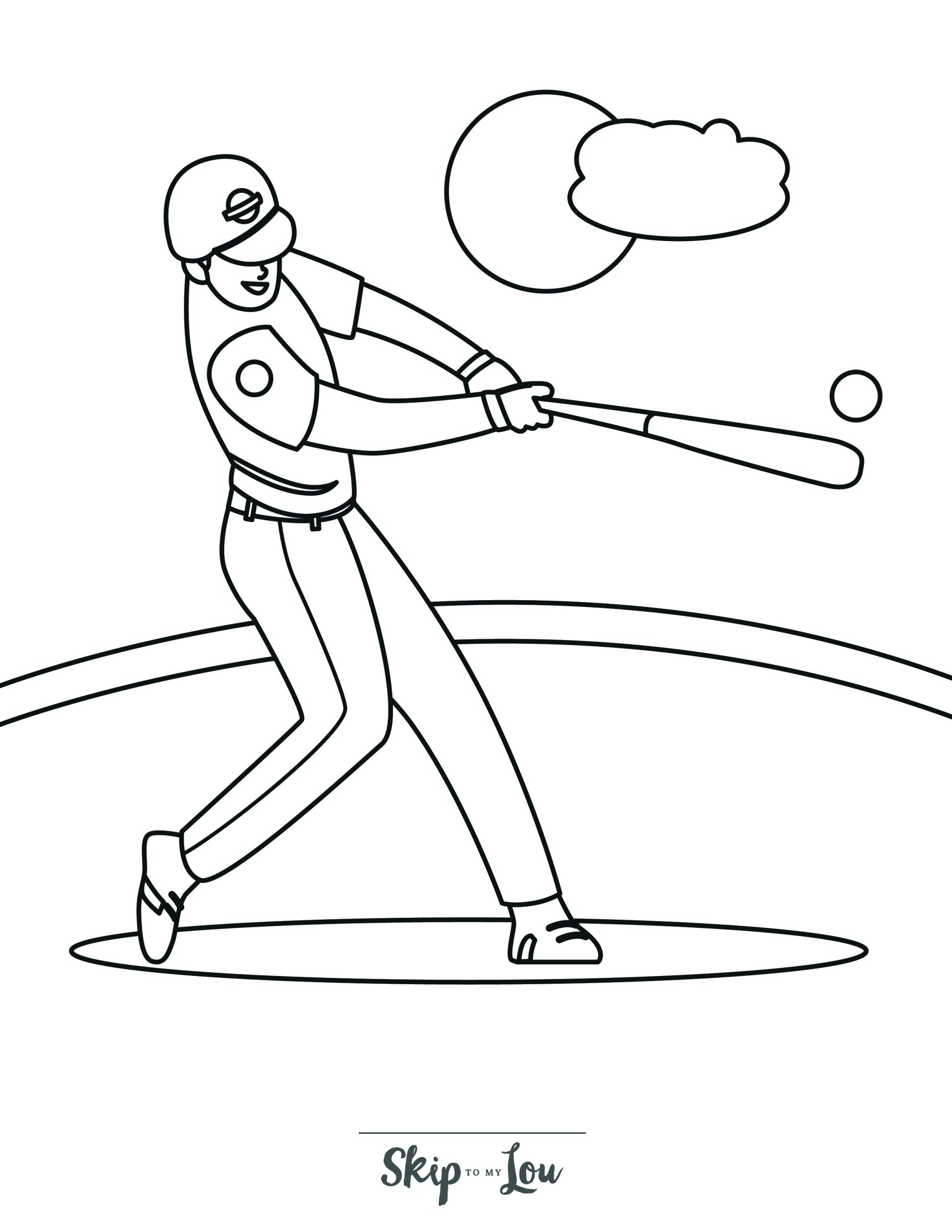 Baseball Coloring Worksheets Smart Worksheets UK