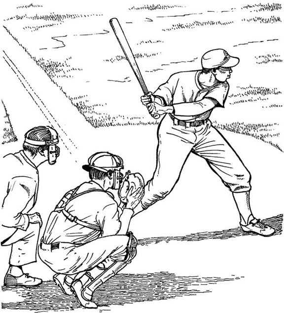 Baseball Game Coloring Pages Free Printable Templates