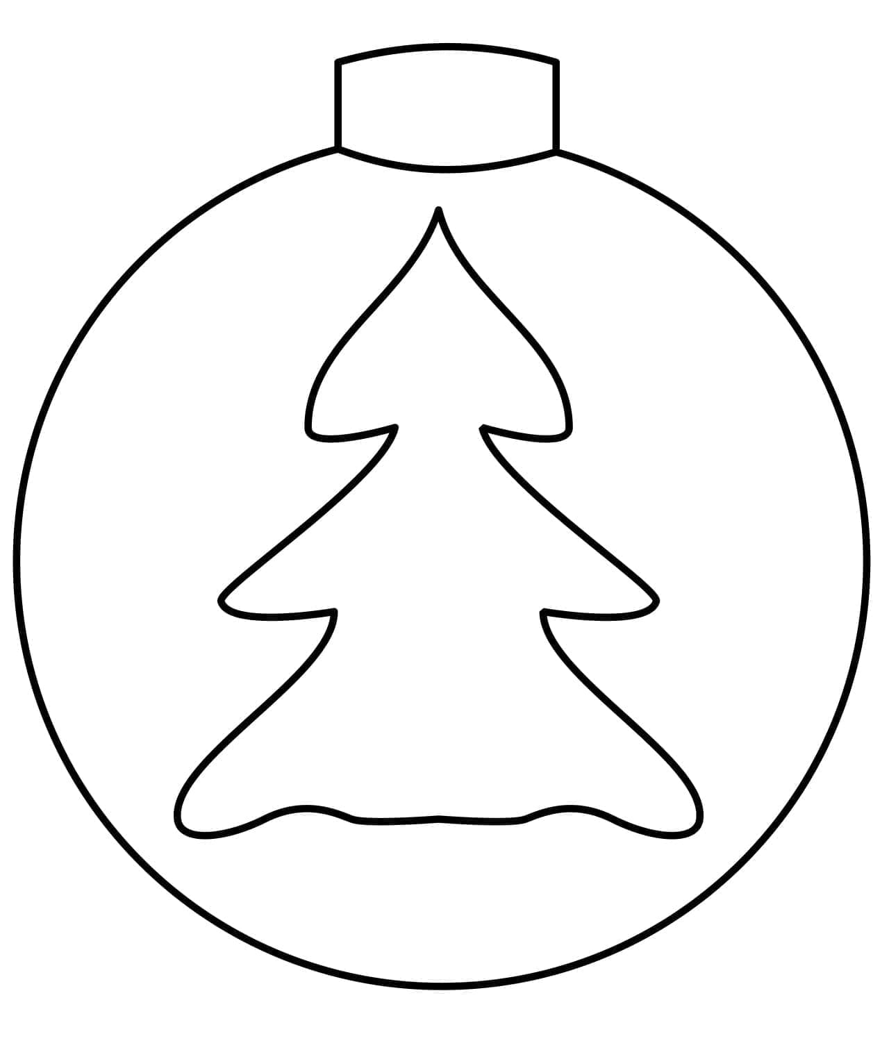 Basic Christmas Ornament Coloring Page Download Print Or Color 