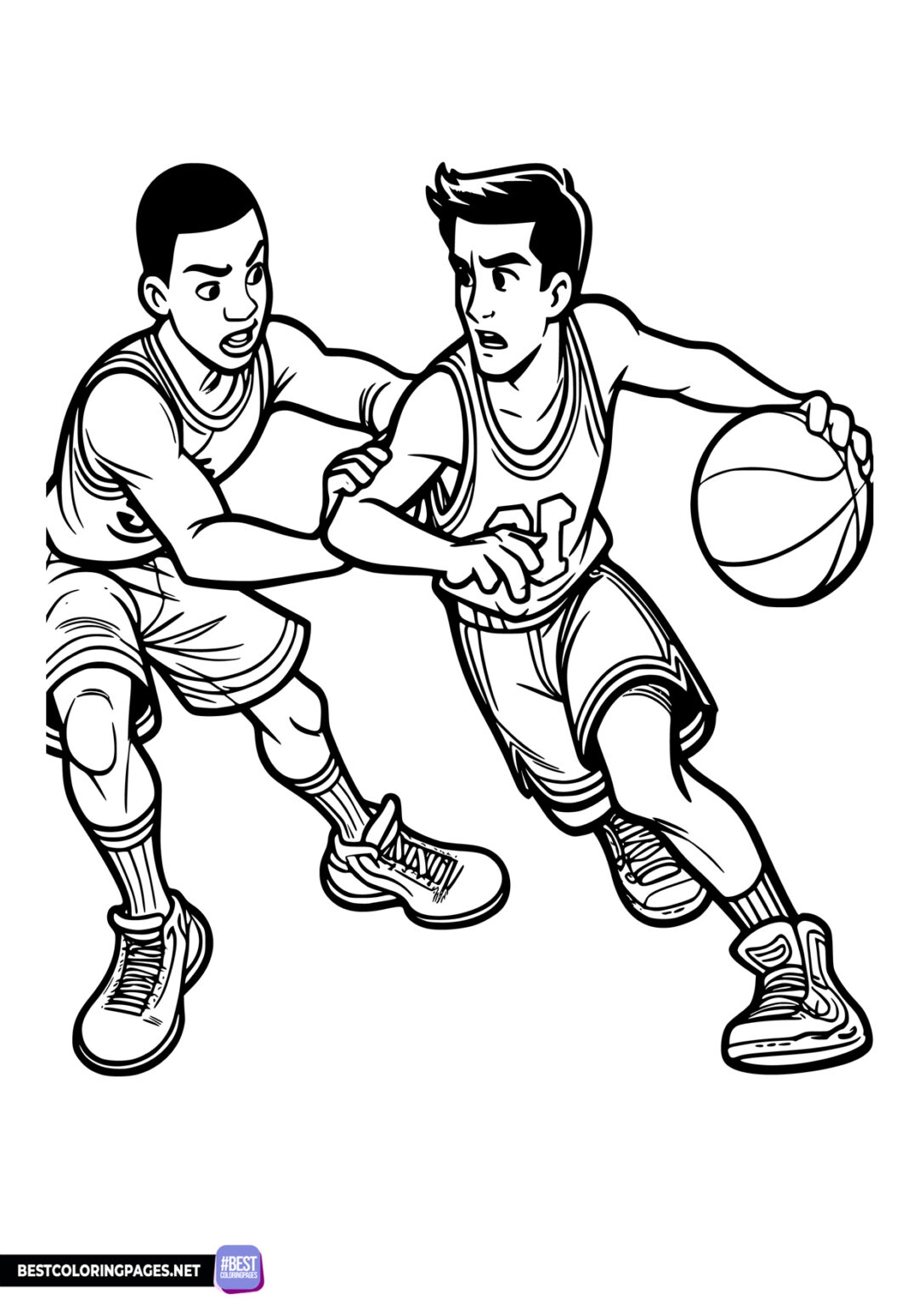 basketball coloring pages