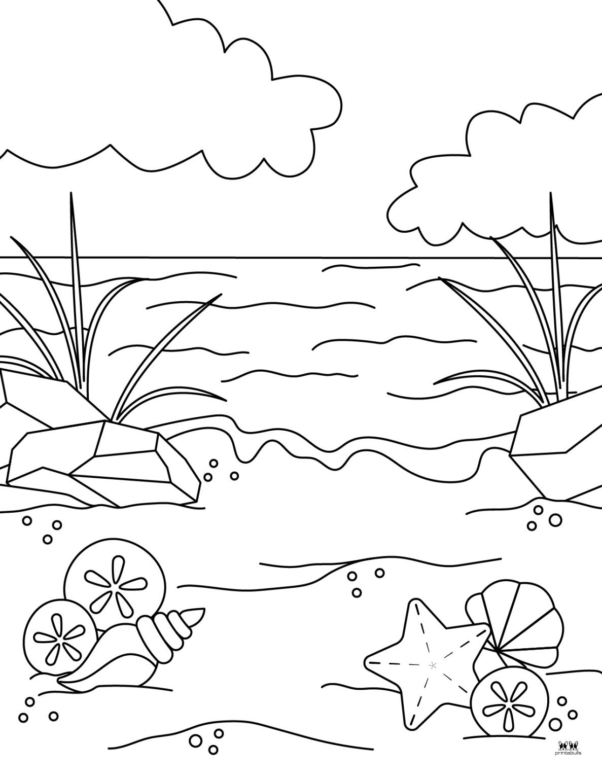 Beach Coloring Pages Beach Coloring Pages
