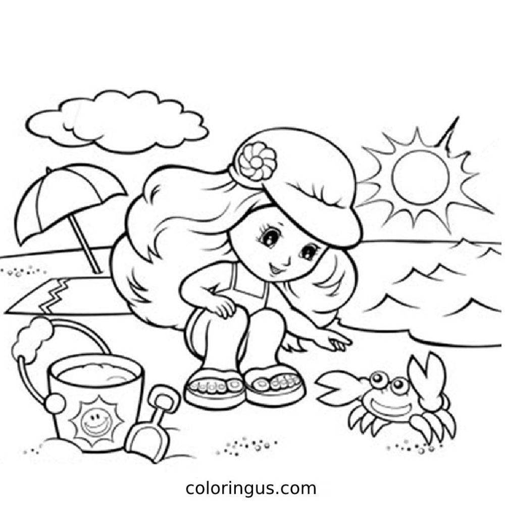 coloring pages beach coloring pages beach
