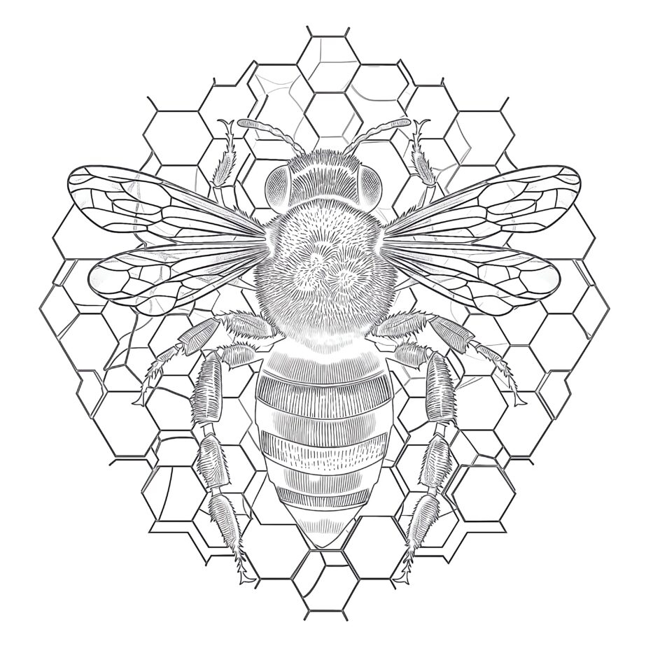 Bees Coloring Pages 2025 