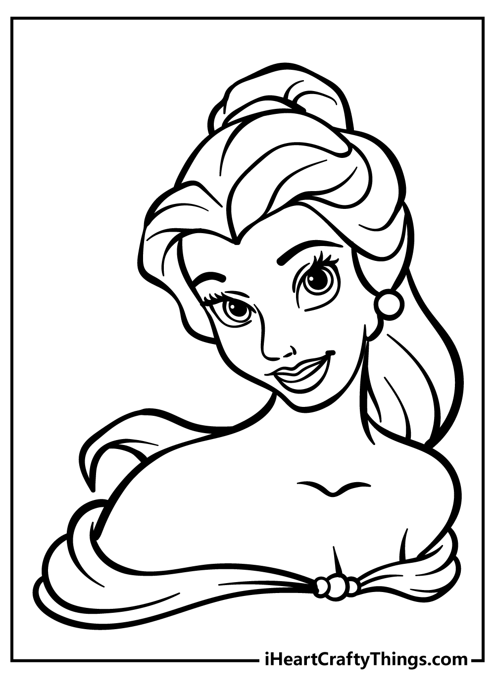 Belle Princess Coloring Pages