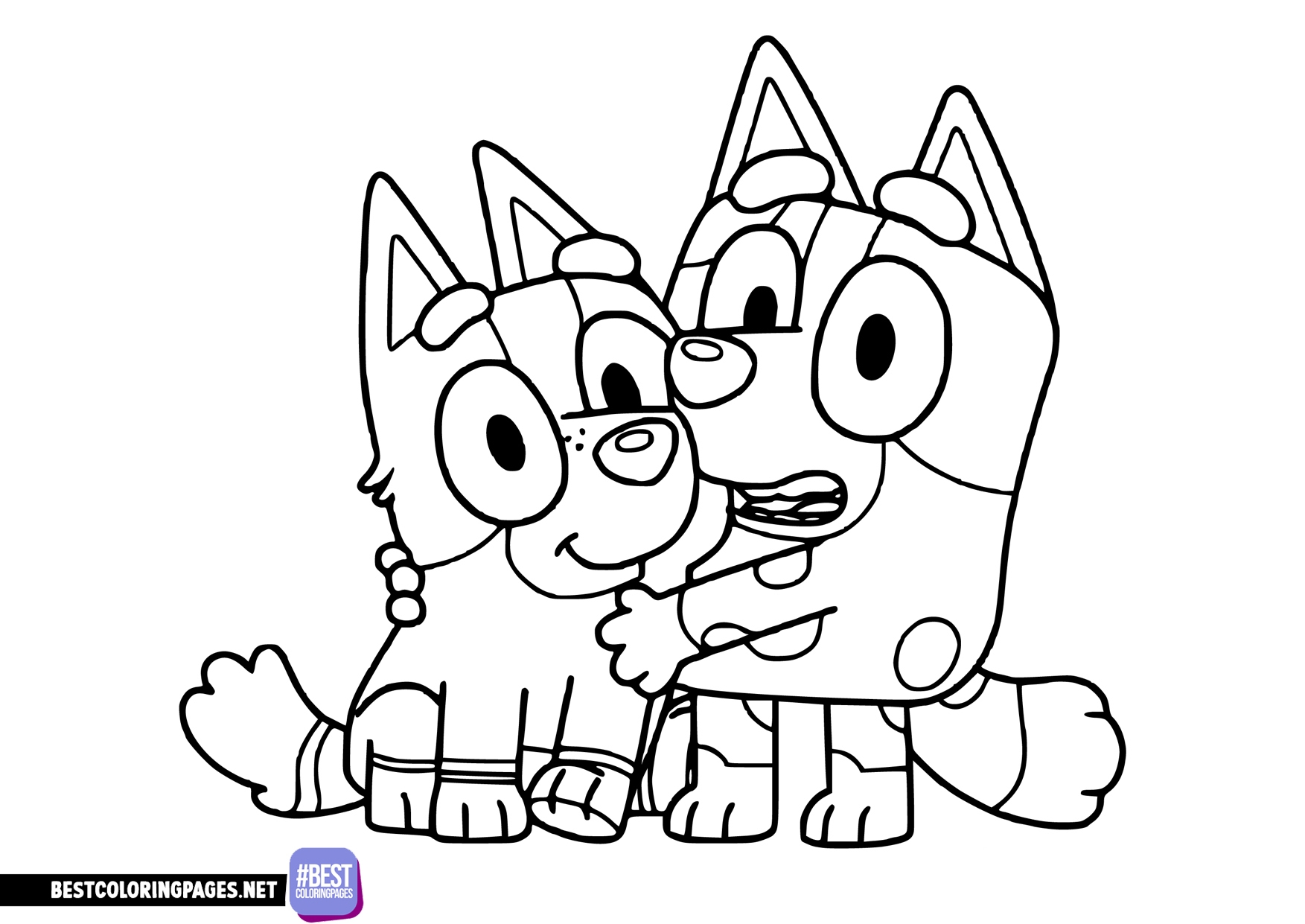 Bingo Bluey Coloring Pages Coloring Nation Bingo Bluey Coloring Pages Coloring Nation