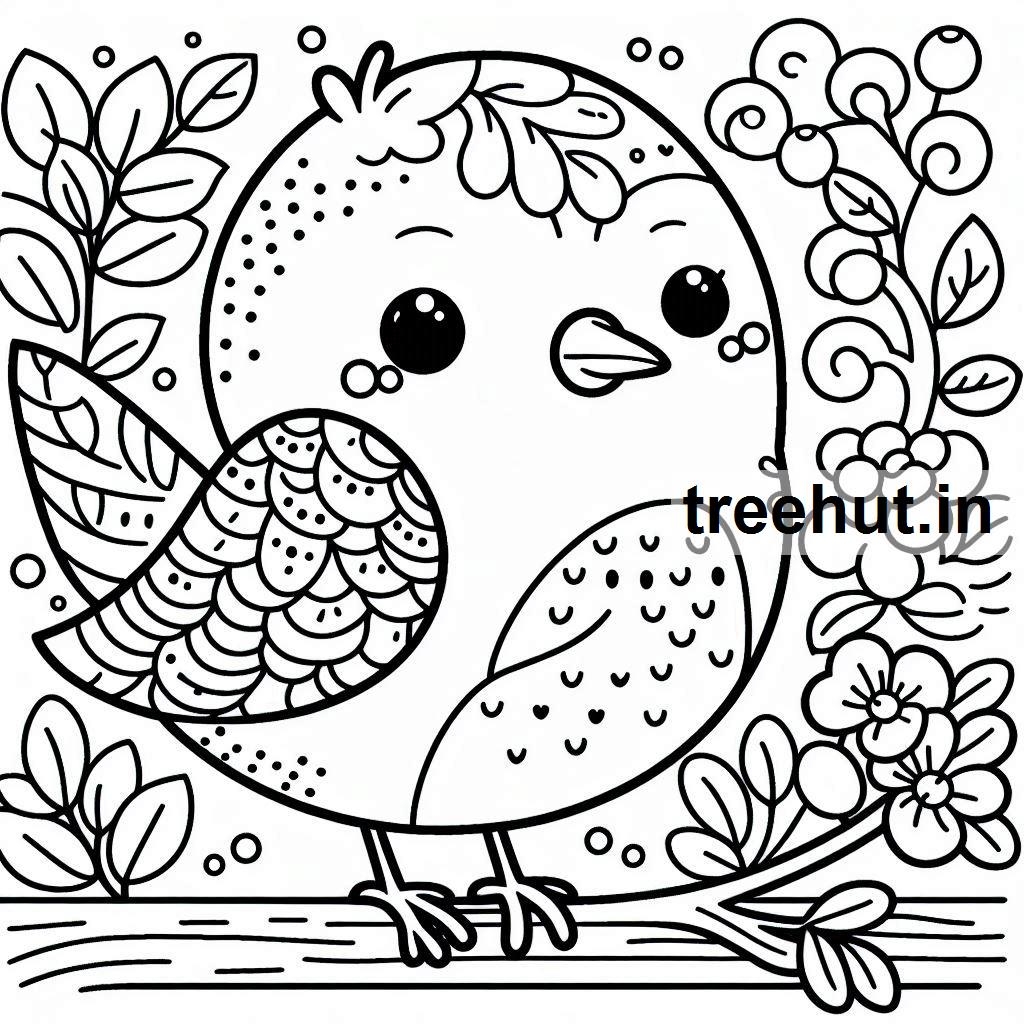 coloring pages bird