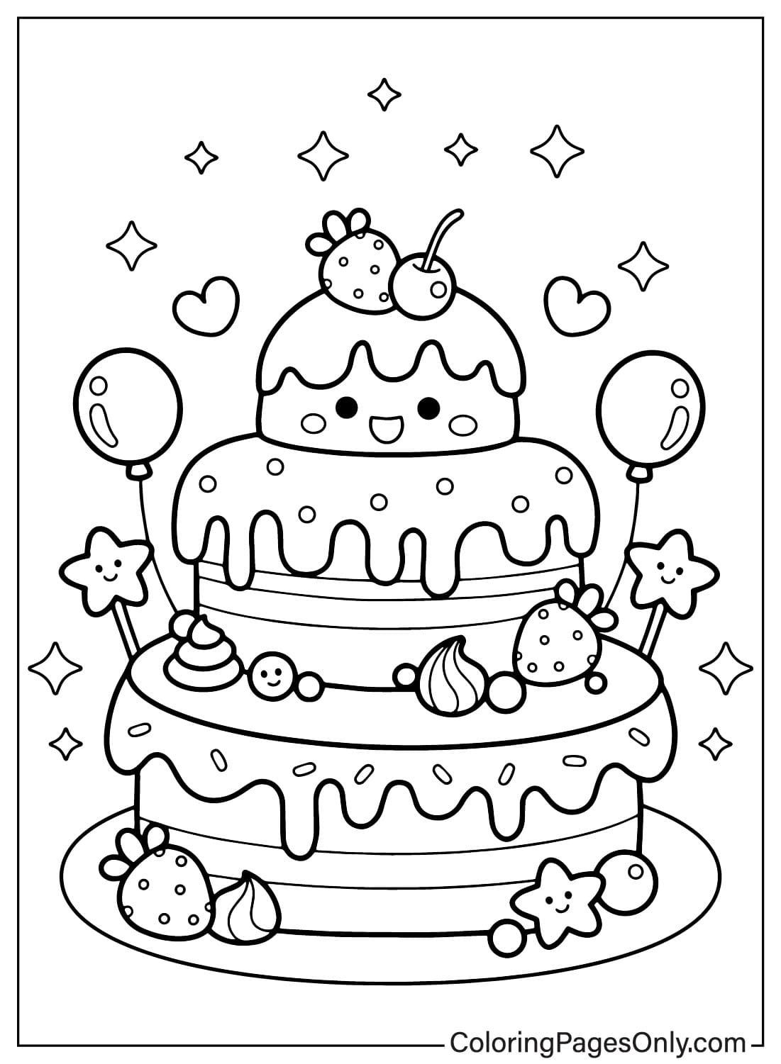 cake coloring pages