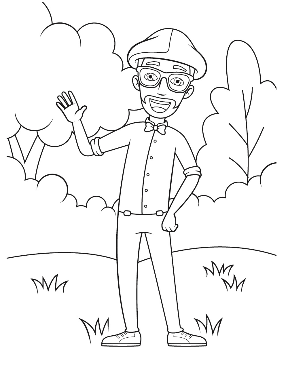 Blippi Coloring Page Coloring Book 6000 Coloring Pages