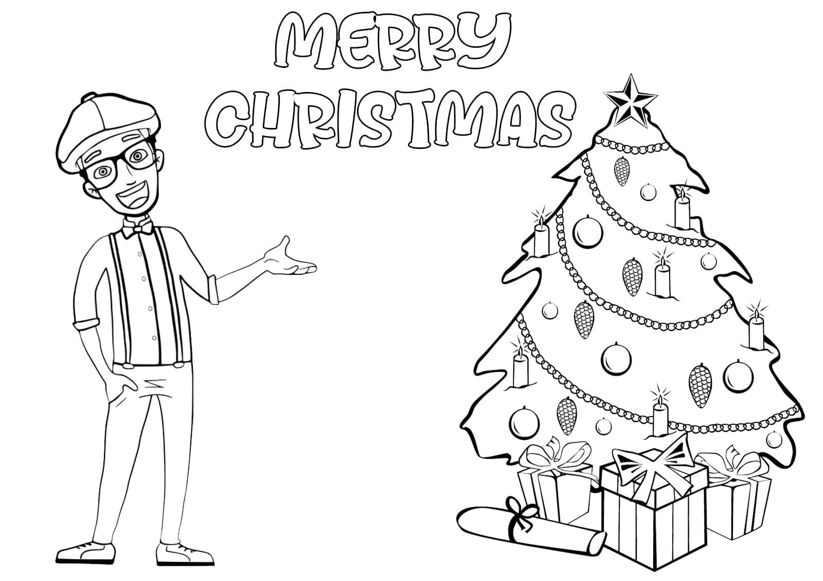 blippi coloring page